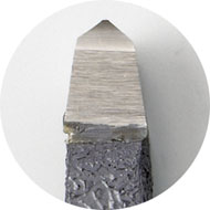 切削バイト刃先：ハイス直剣：小型旋盤