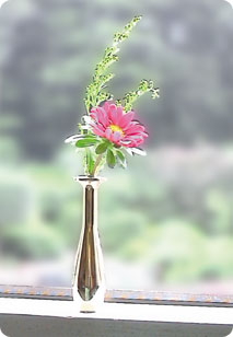 小型金工木工旋盤ＫＳ−２００による一輪挿しの製作完成写真