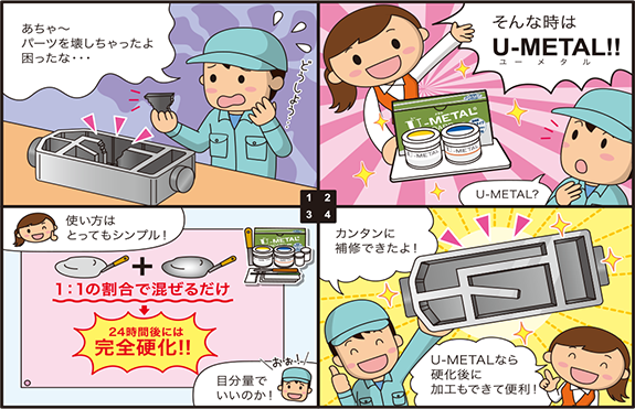 独製冷間溶着剤 U-METAL ユーメタル